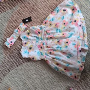 Spring Easter Dress with Matching NWT Headband